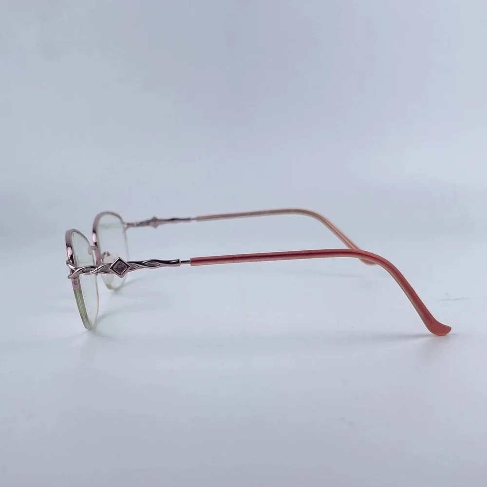 Marchon Tawny Rose Women's Eyeglasses Frame‎ Rose Gold Metal 55-17-135 mm